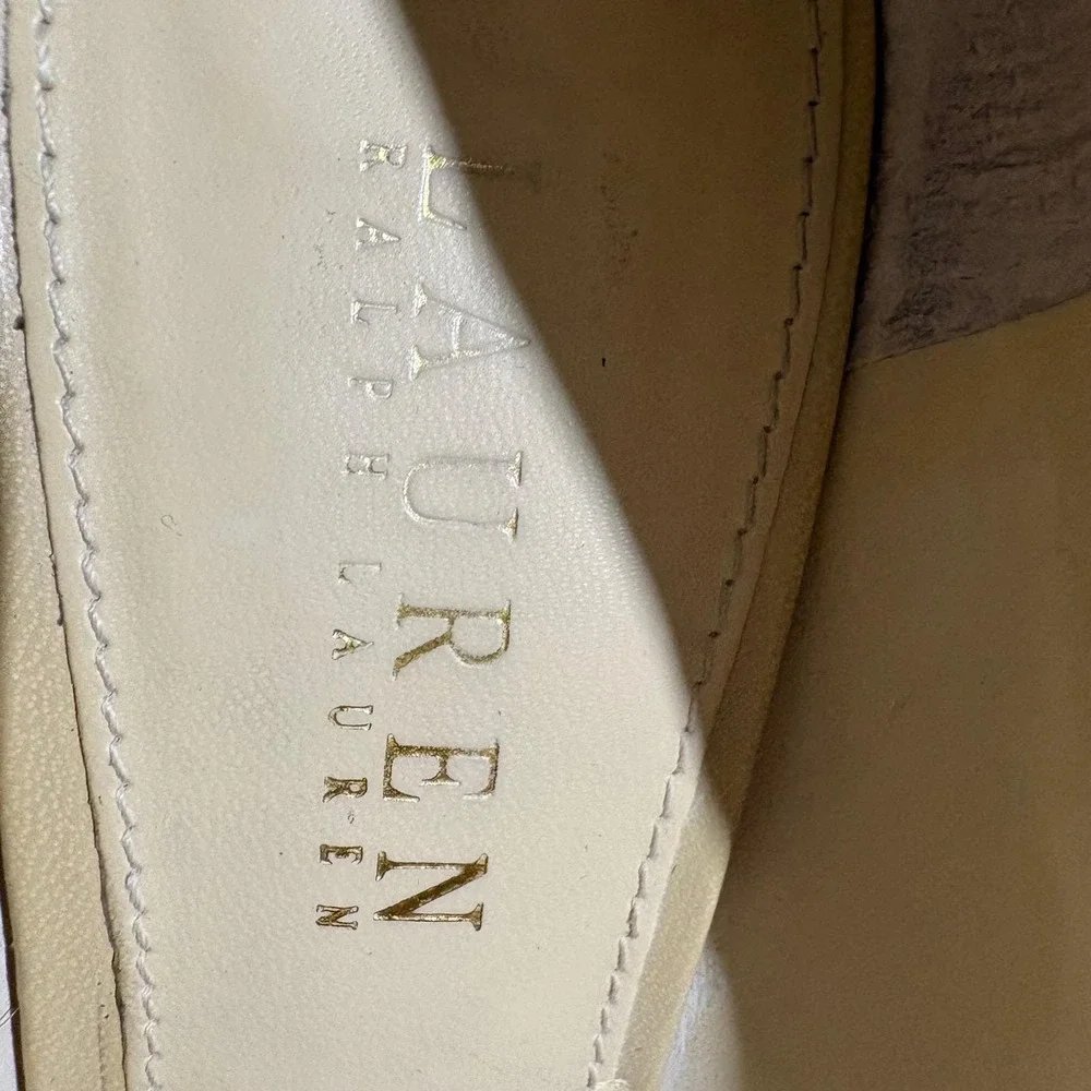 Lauren Ralph Lauren Nude Pointed-Toe Stiletto Heels